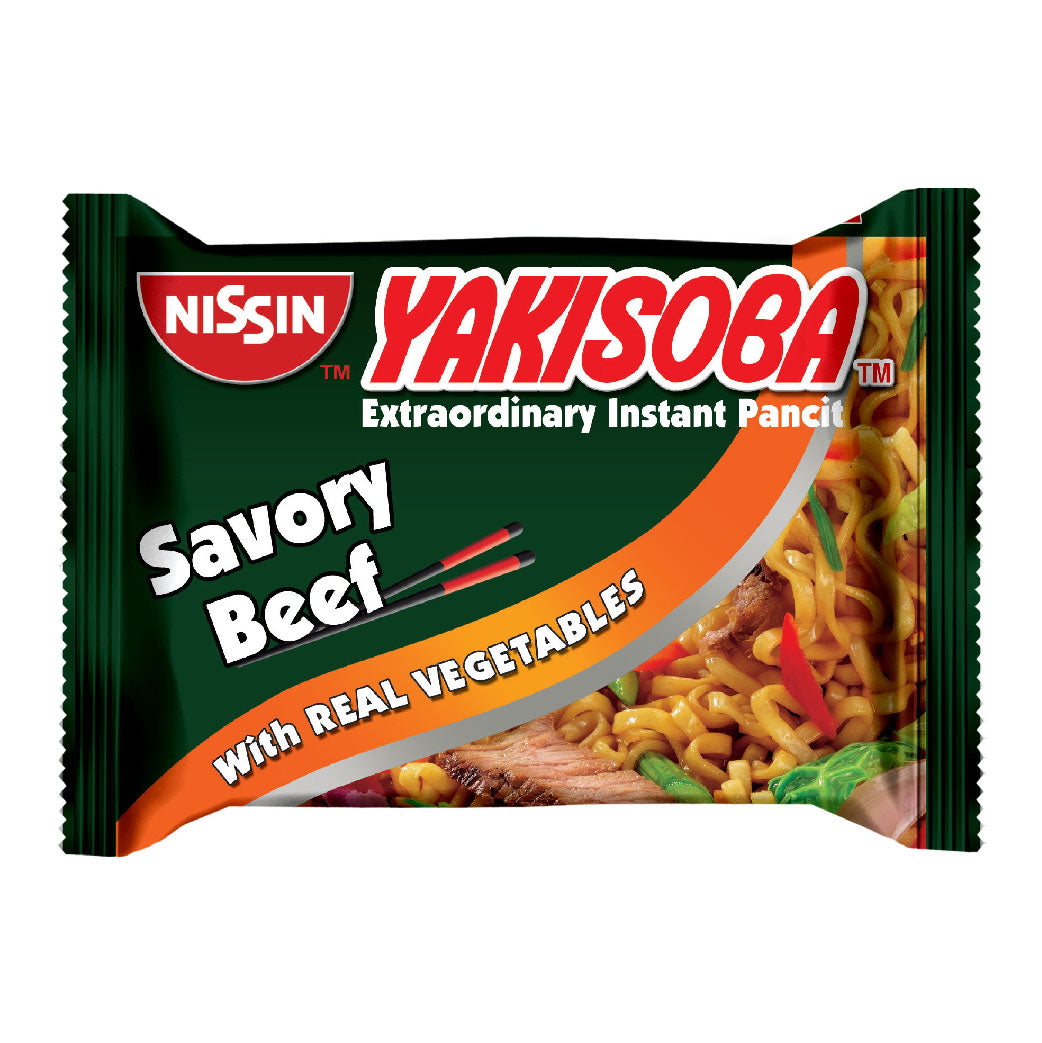 Nissin Yakisoba Instant Noodles Pancit Savory Beef 59g
