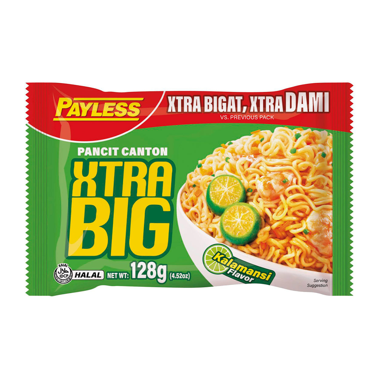Payless Pancit Canton Instant Noodles Xtra Big Kalamansi 128g