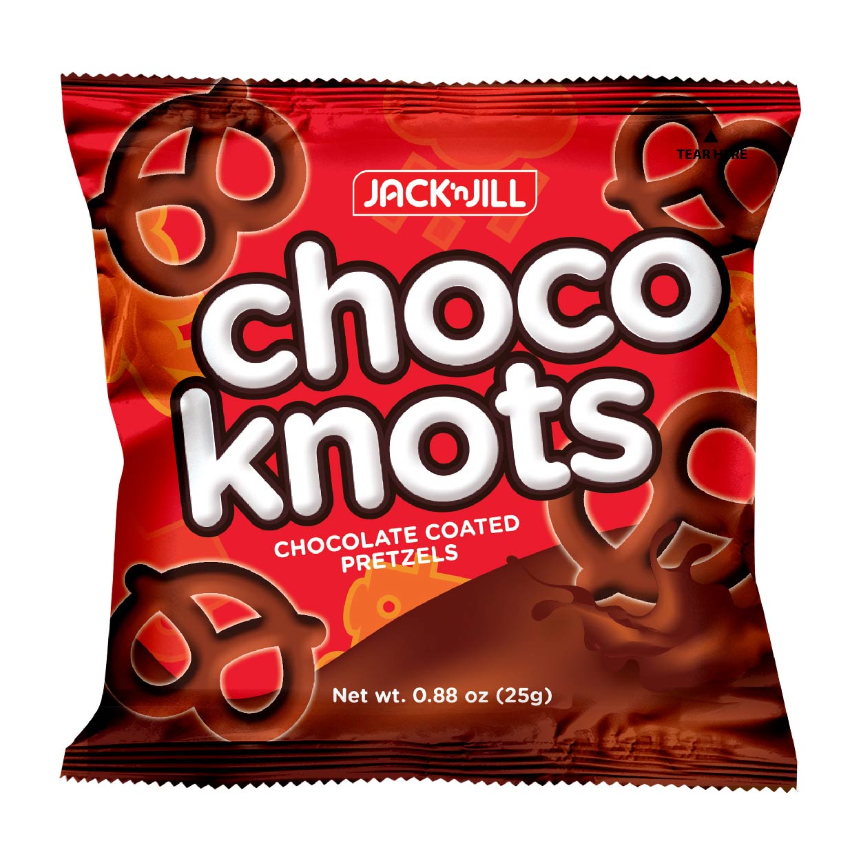 Jack n Jill Pretzels Choco Knots Biscuits 25g