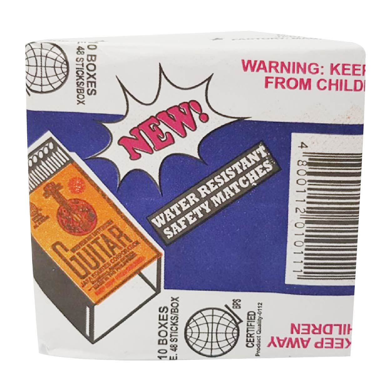 Guitar Matches Water Resistant 48sticks x 10 boxes