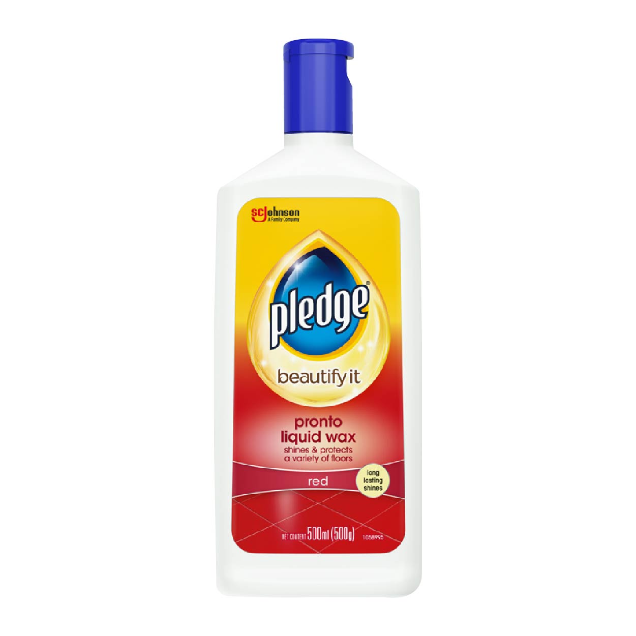 Pledge Beautify It Pronto Liquid Wax Red 500ml