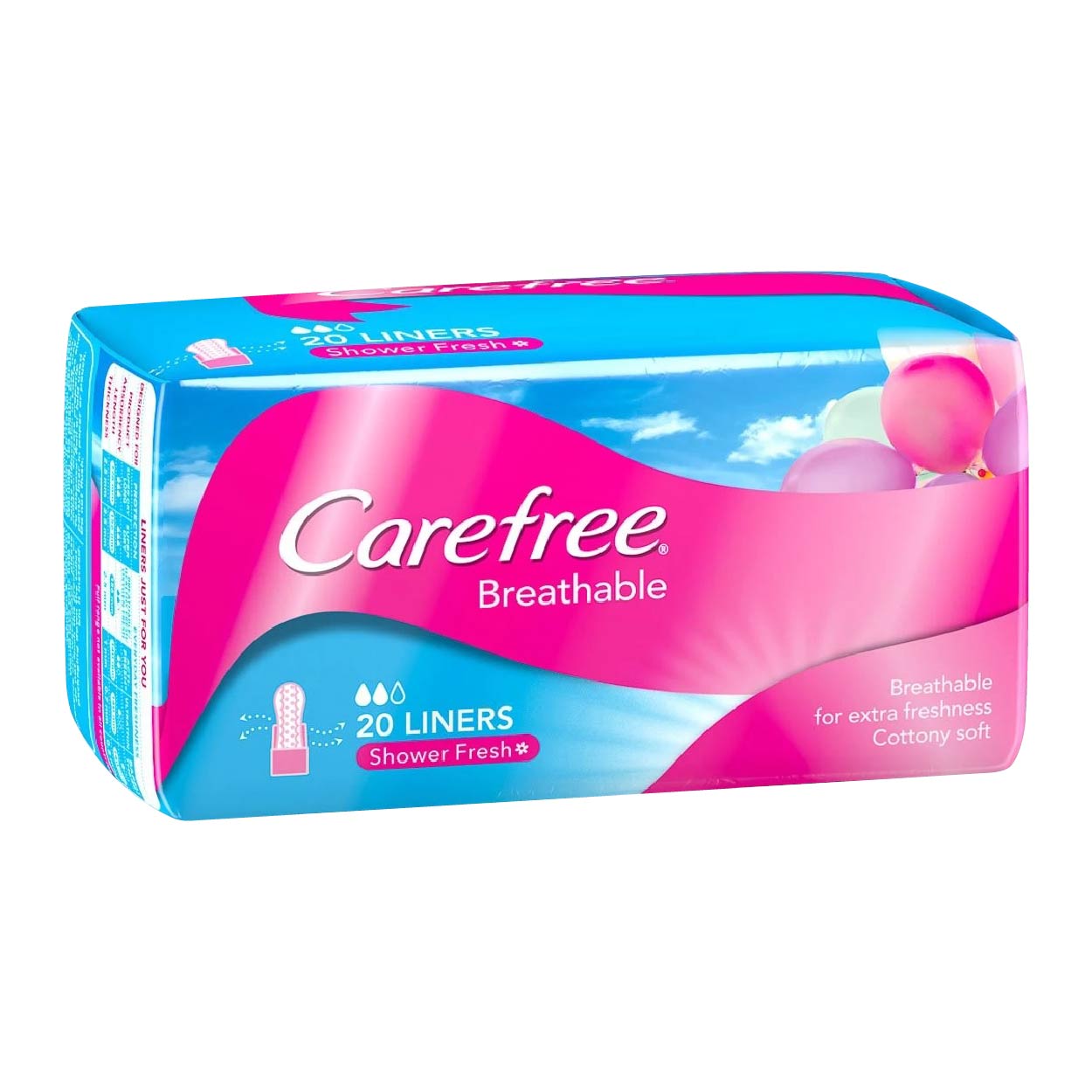 Carefree Breathable Pantyliner Scented 20s