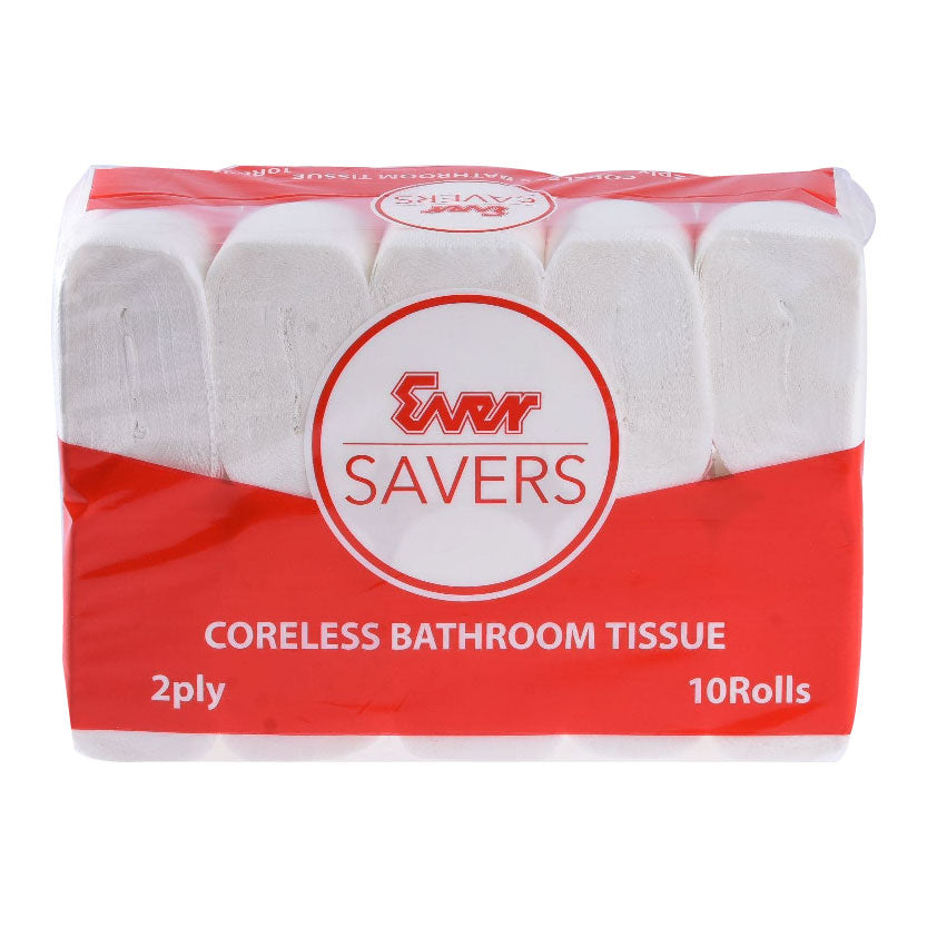 Ever Savers Bathroom Tissue Coreless Compact 2 Ply 10 Rolls