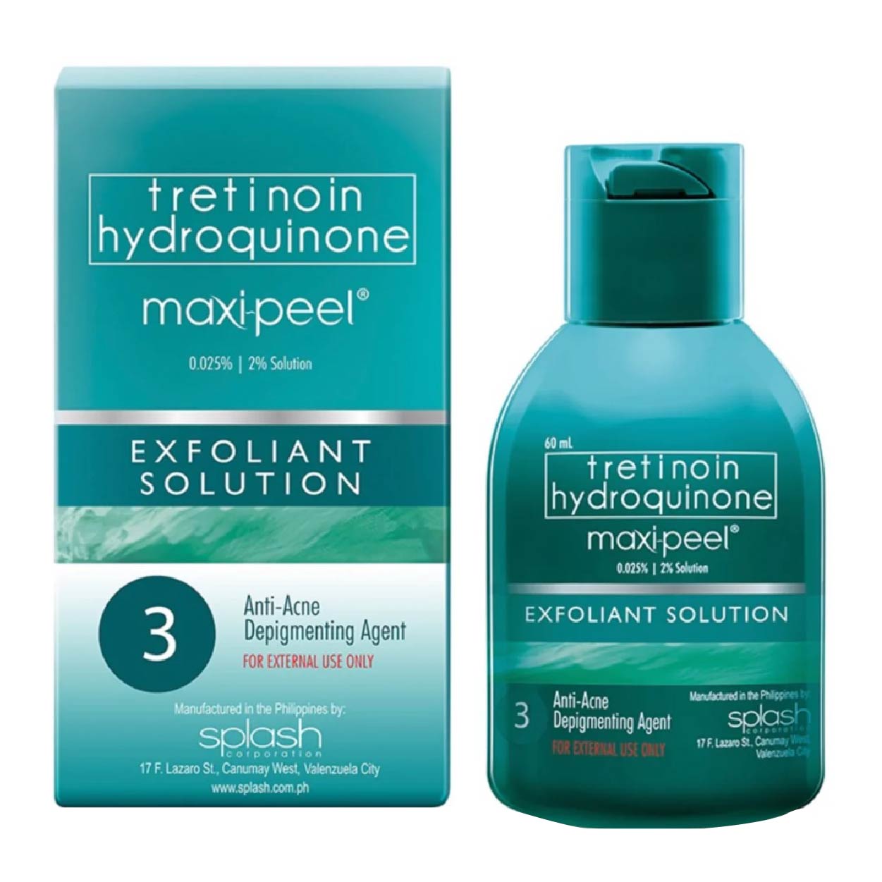 Maxi-Peel Exfoliant Solution #3 Anti-Acne Depigmenting Agent 60ml