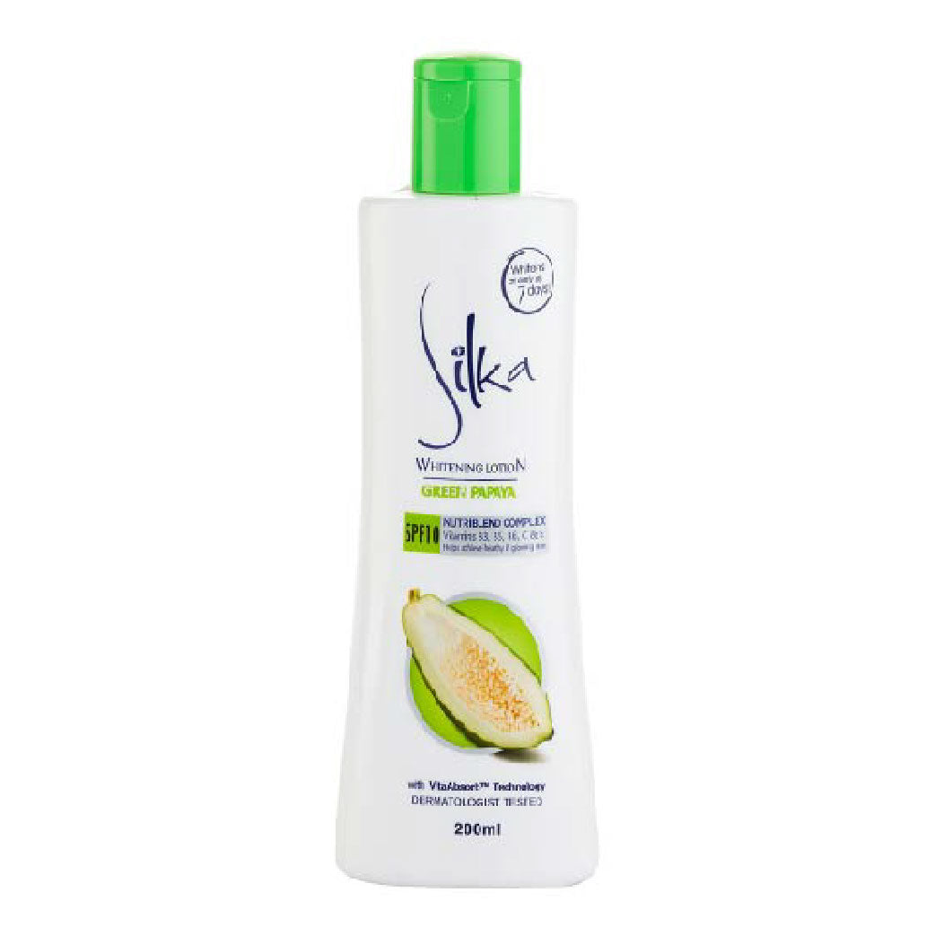 Silka Green Papaya Whitening Lotion SPF10 200ml