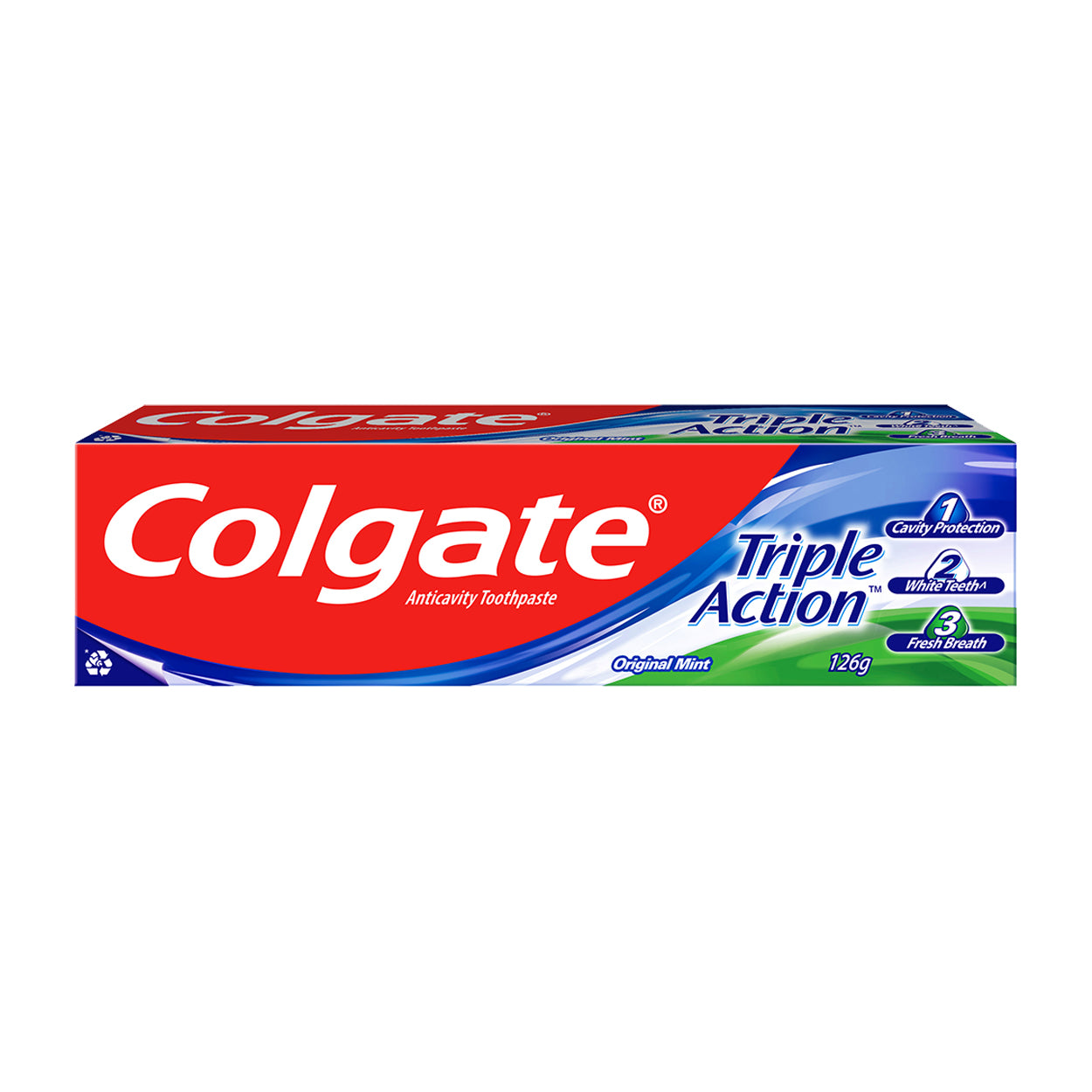 Colgate Toothpaste Triple Action Original Mint 126g
