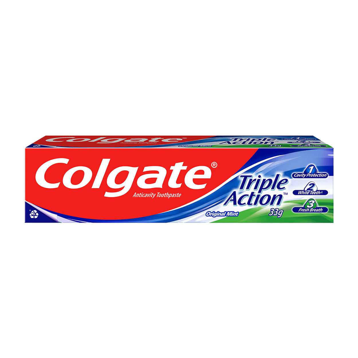 Colgate Toothpaste Triple Action Original Mint 33g