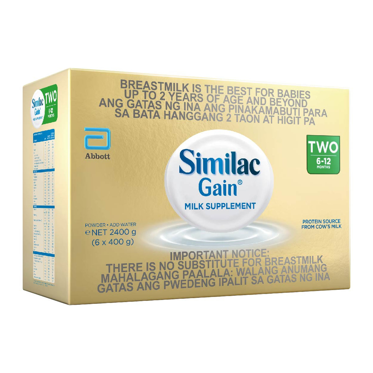 Similac gain 6 to 12 sales months price