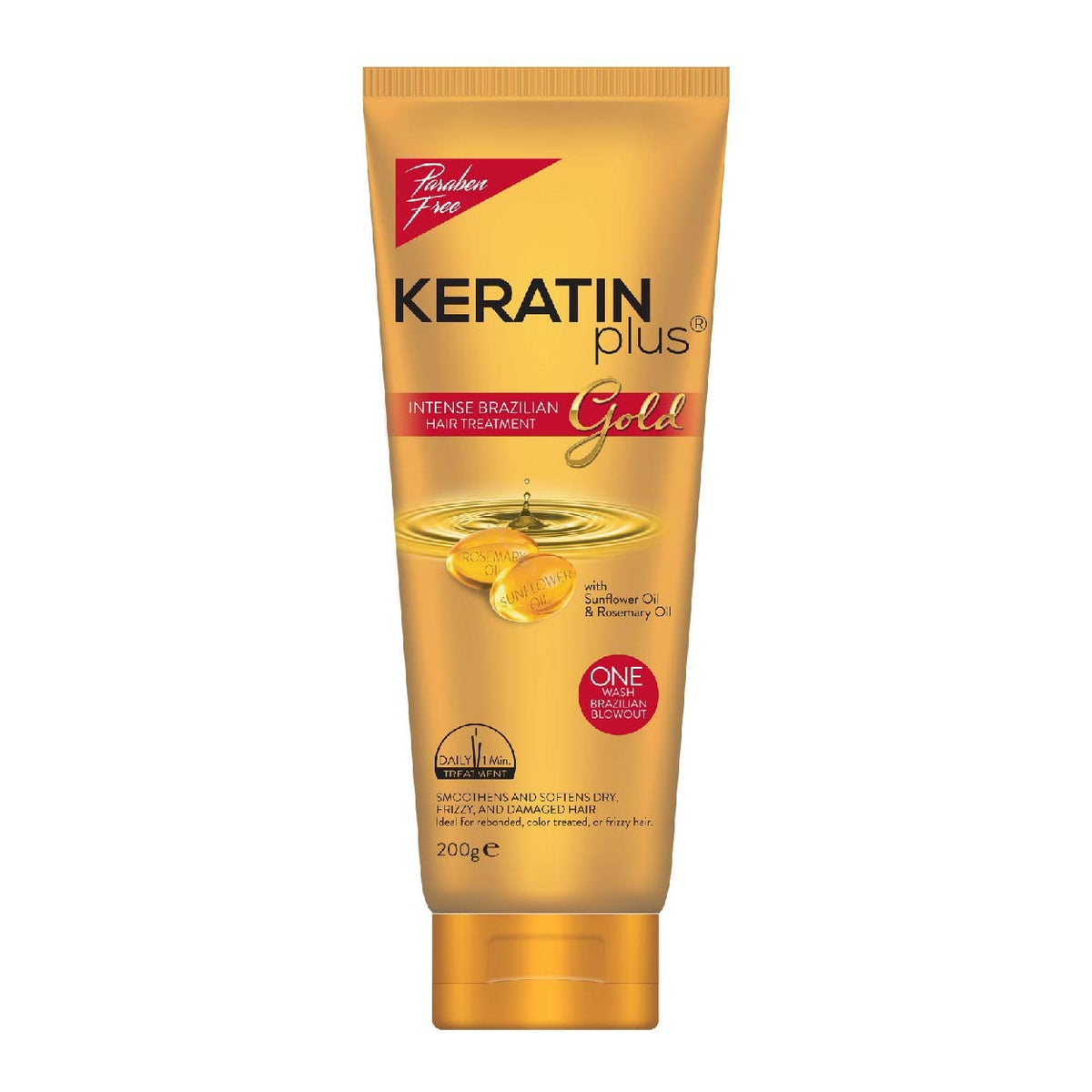 Keratin Plus Intense Brazilian Hair Treatment Gold 200g