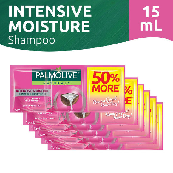 Palmolive Naturals Shampoo Intensive Moisture Pink 6x15ml