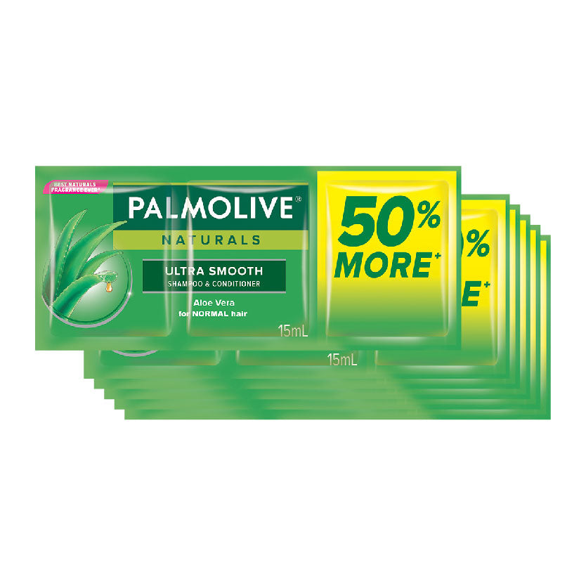 Palmolive Naturals Shampoo Ultra Smooth Green 6x15ml