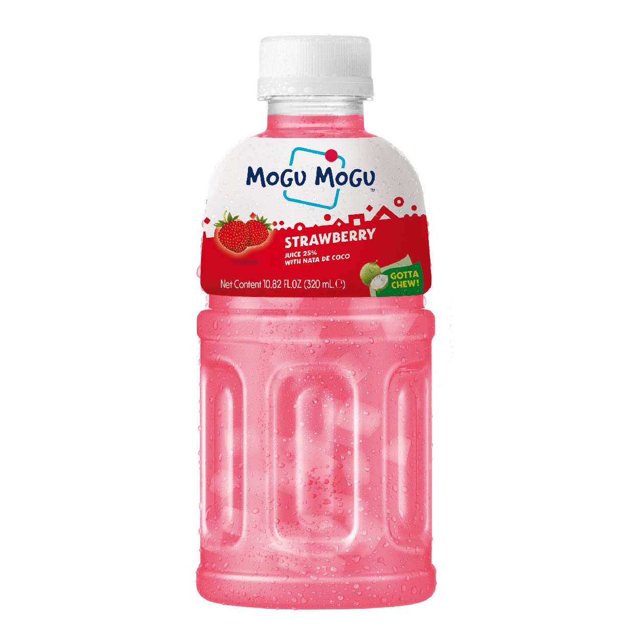 Mogu Mogu Strawberry Juice with Nata de Coco 320ml