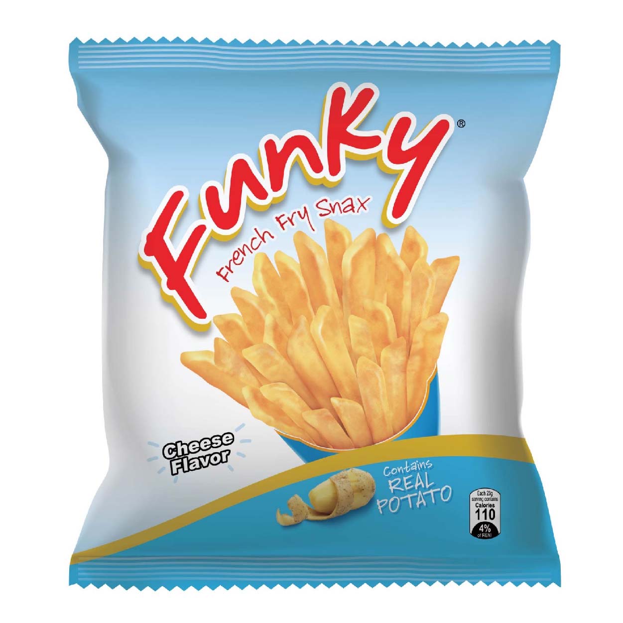 Funky French Fry Potato Snax Cheese 23g