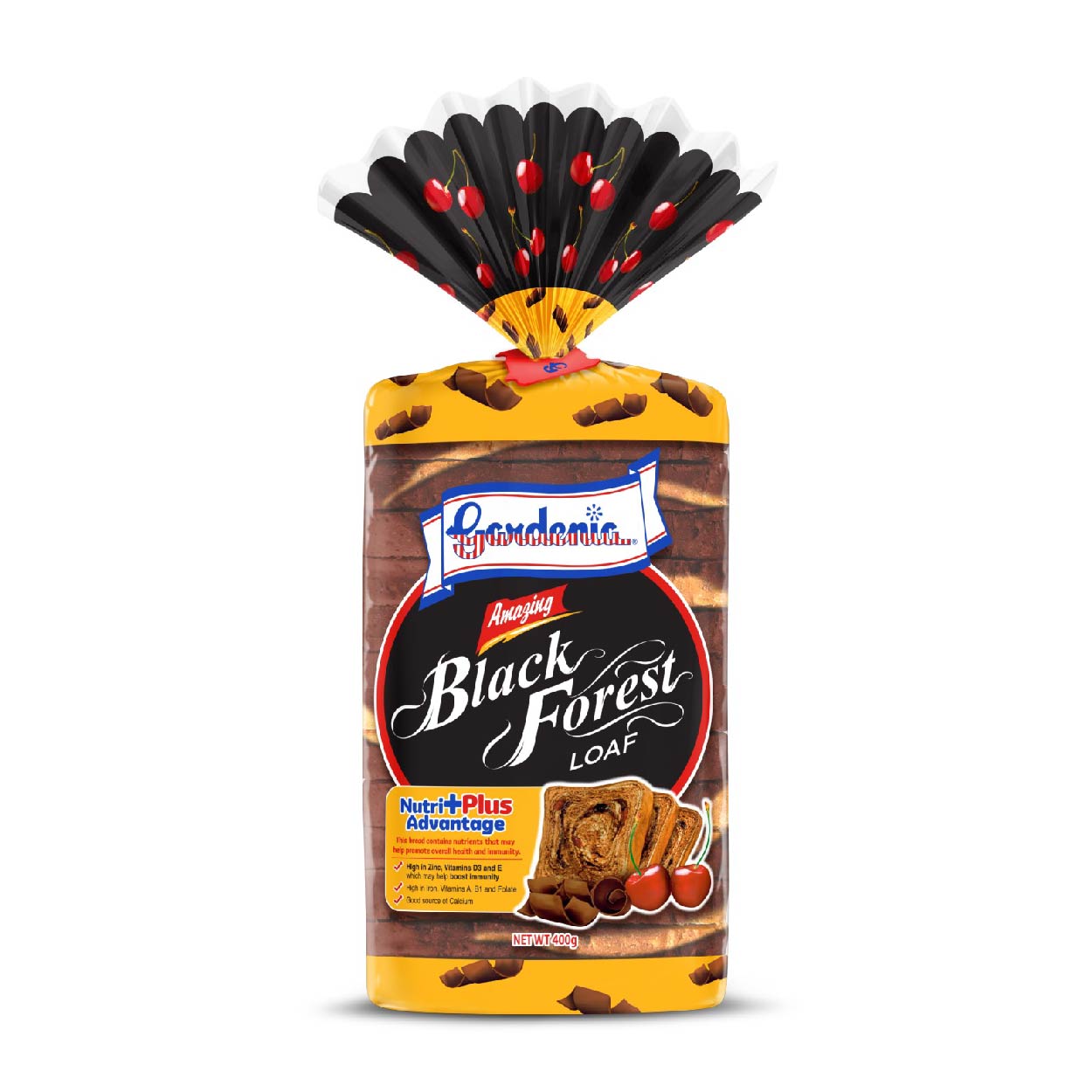 Gardenia Amazing Black Forest Loaf 400g