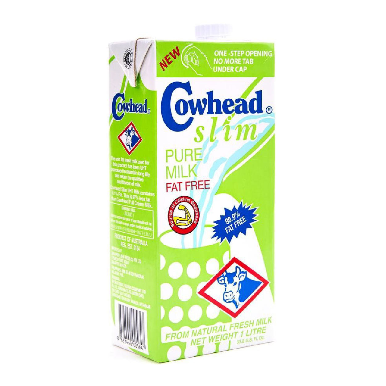 Cowhead Slim Pure Milk Fat Free 1L