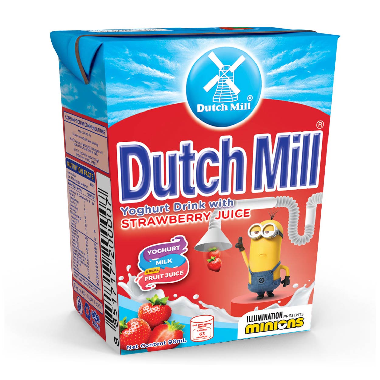 Dutch Mill Yoghurt Drink Strawberry 90ml