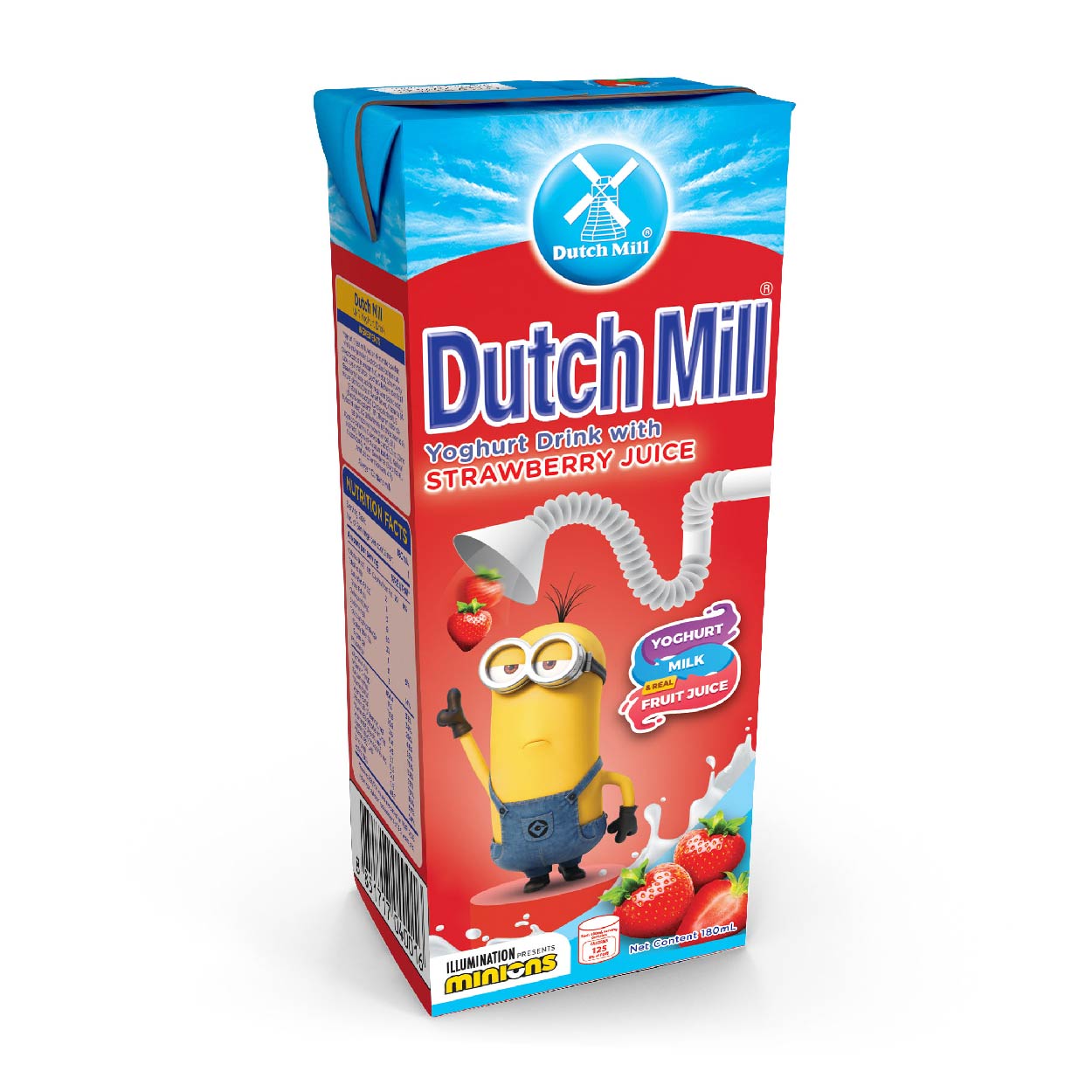 Dutch Mill Yoghurt Drink Strawberry 180ml