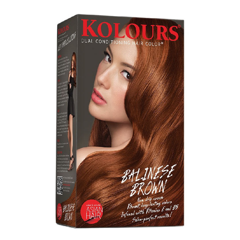 Kolours Dual Conditioning Hair Color Balinese Brown 120ml