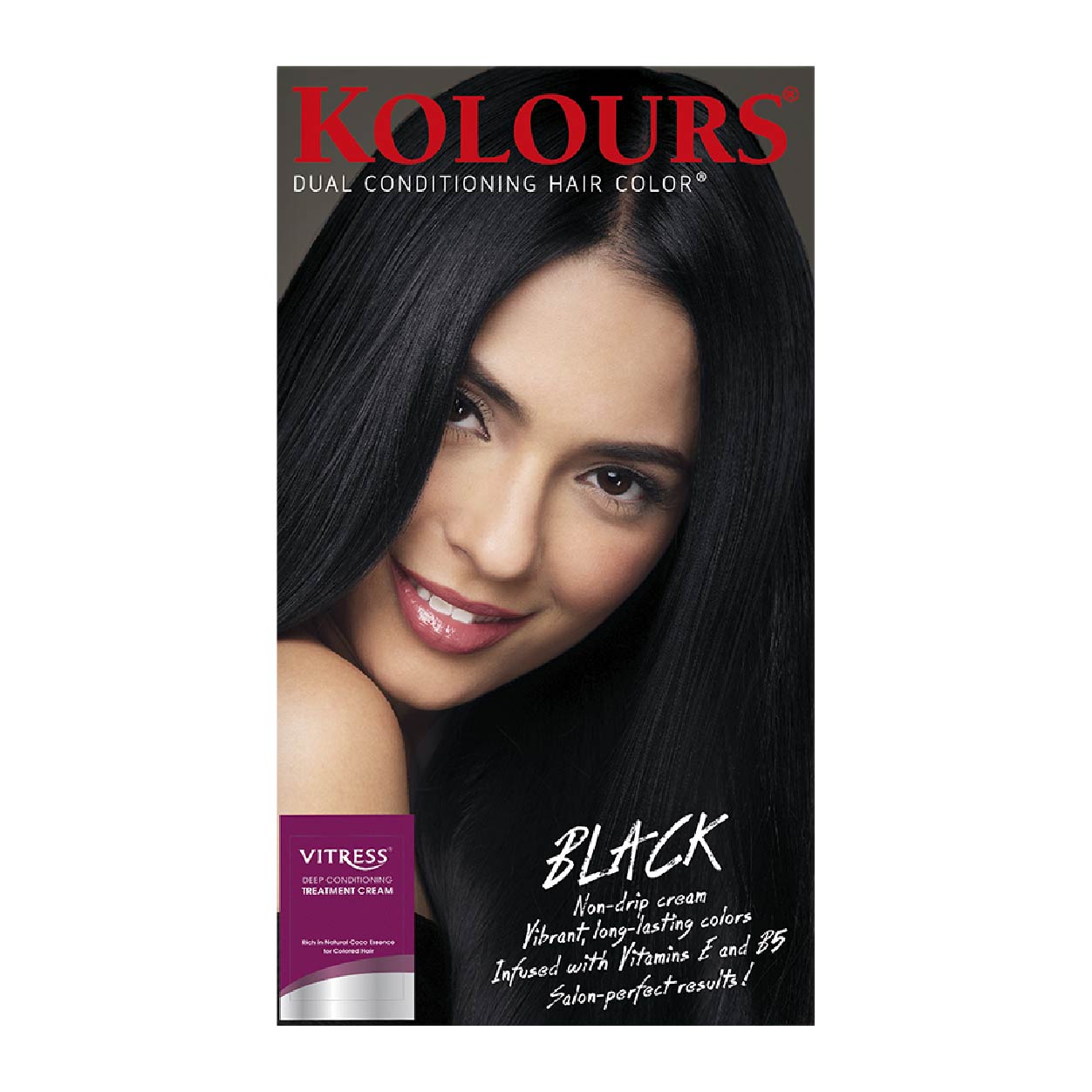 Kolours Dual Conditioning Hair Color Black 120ml