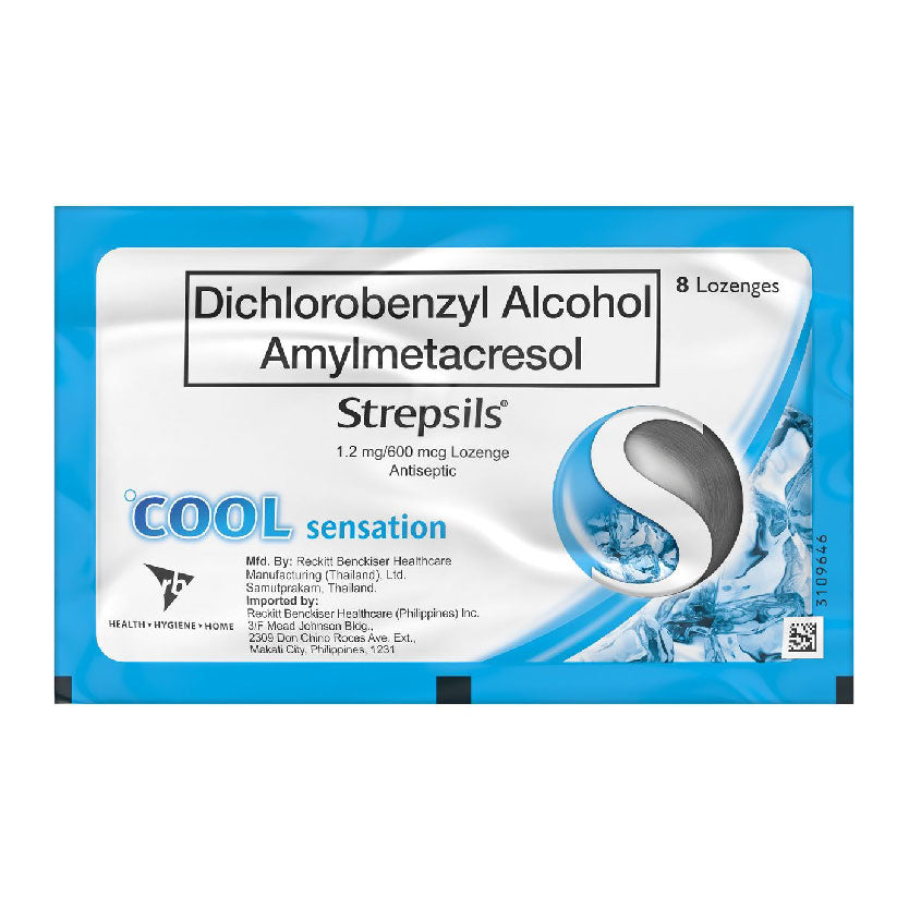 Strepsils Lozenges Antiseptic Cool Sensations Foil 8s