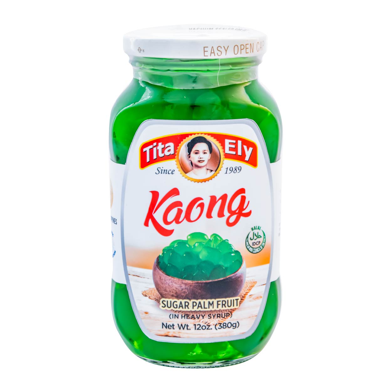 Tita Ely Kaong Sugar Palm Fruit in Heavy Syrup Green 12oz