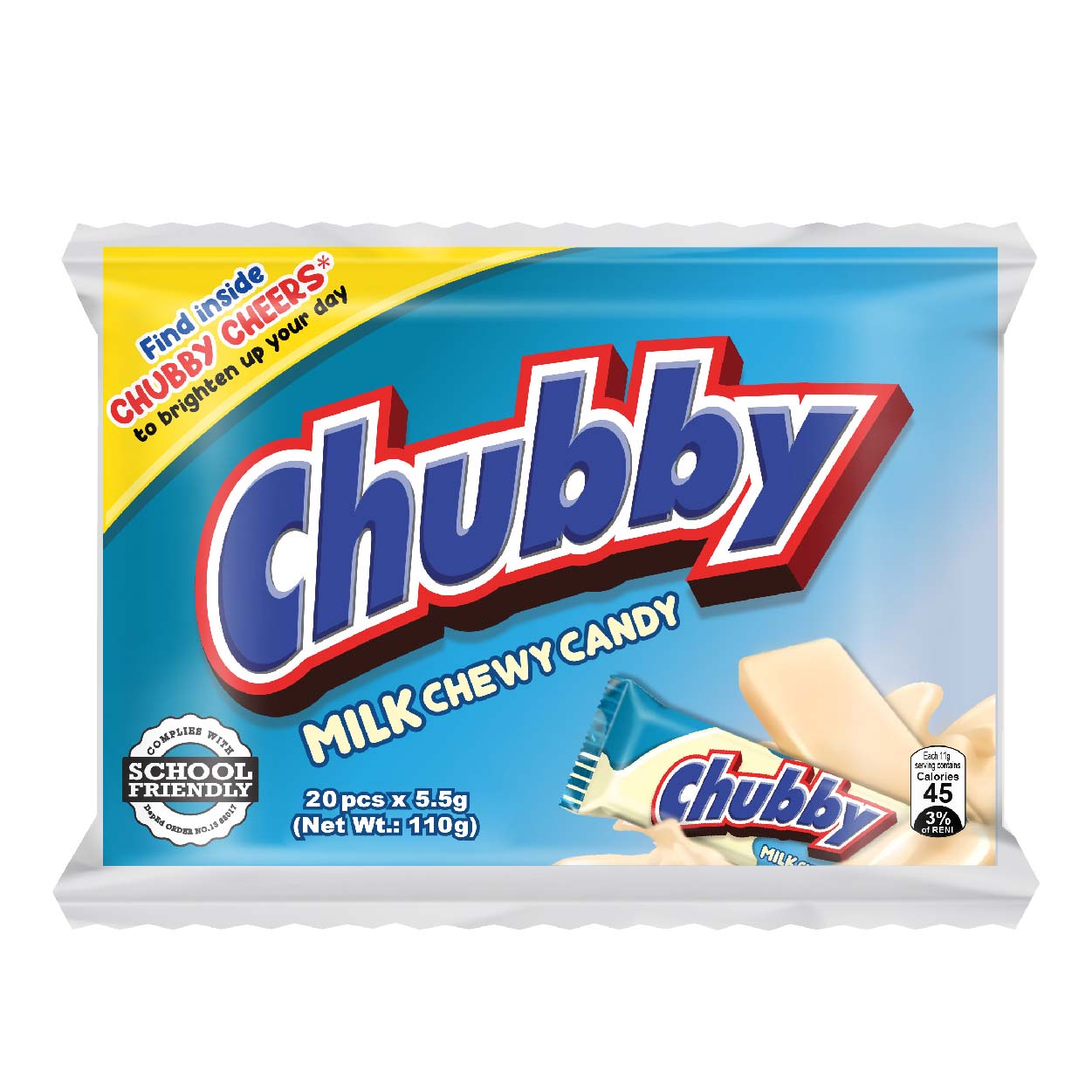 Chubby Milk Chewy Candy 20s