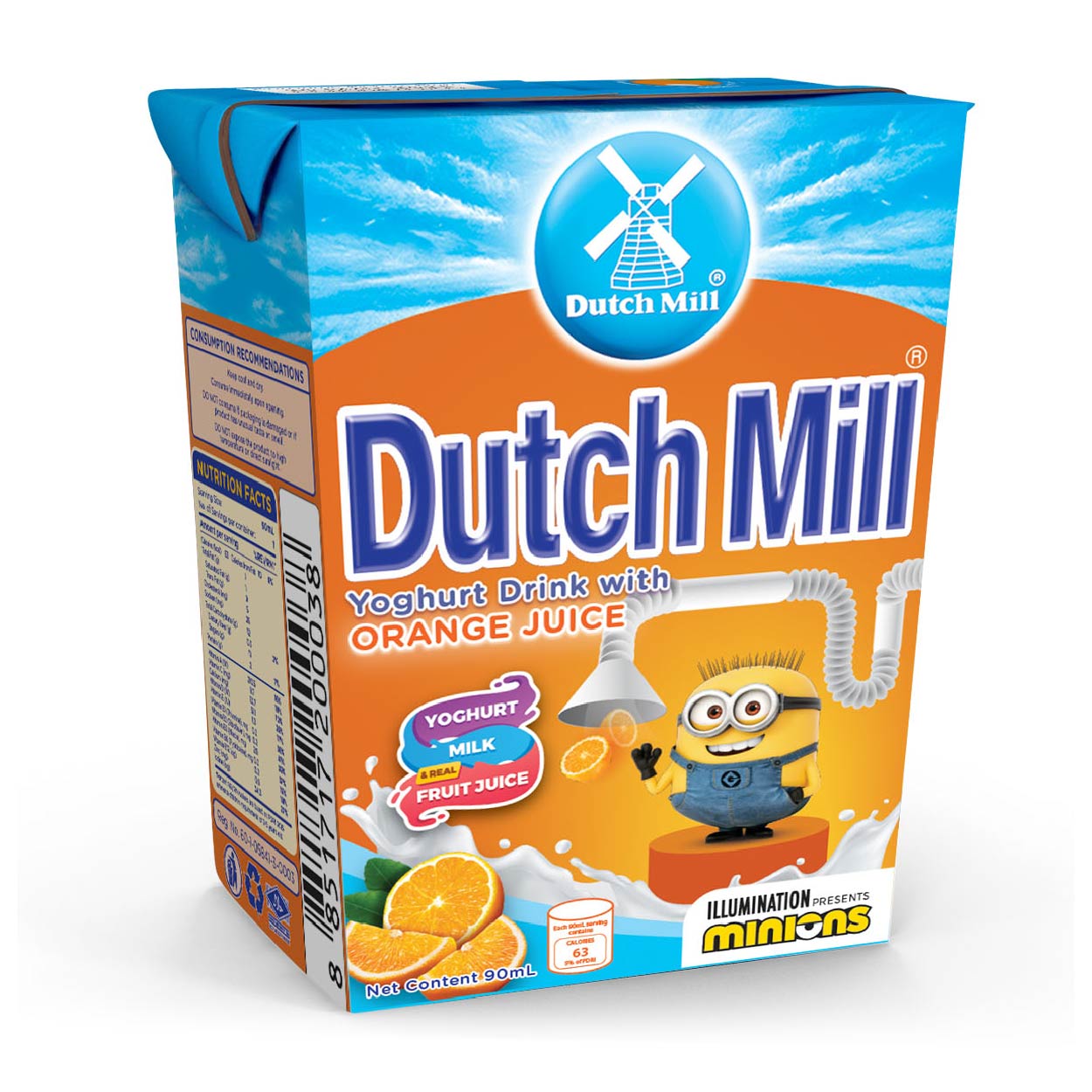 Dutch Mill Yoghurt Drink Orange 90ml