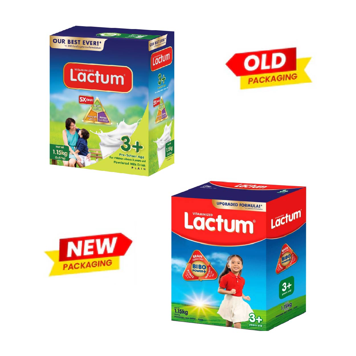 Lactum 3+ Powdered Milk Drink Plain 1.15kg