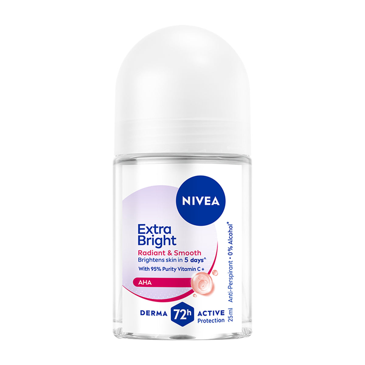 Nivea Women Deodorant Roll On Extra Bright Radiant & Smooth 25ml