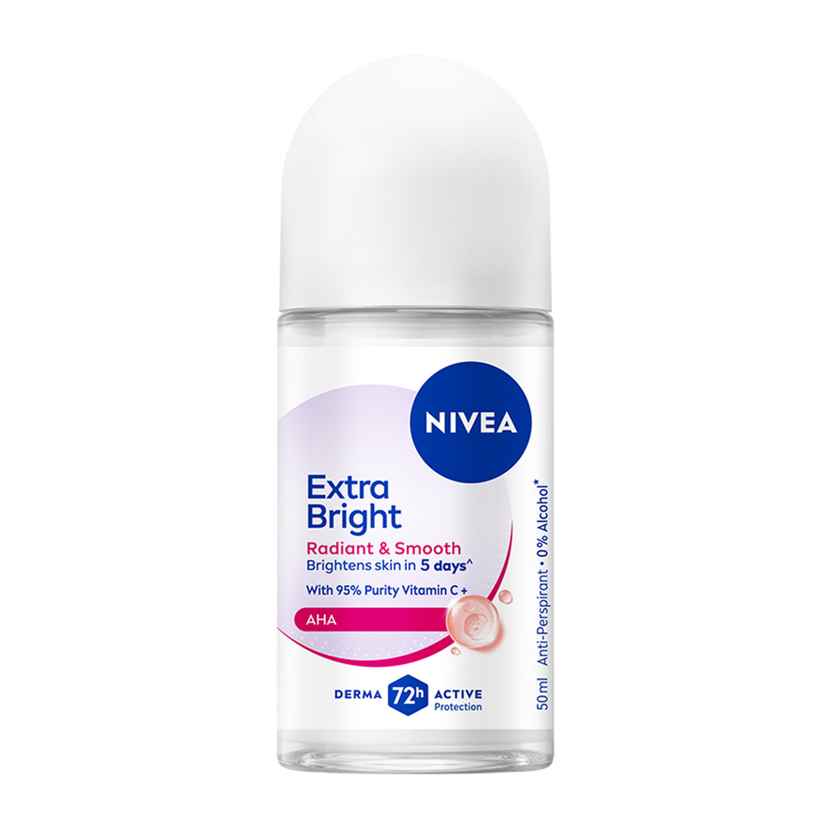Nivea Women Deodorant Roll On Extra Bright Radiant & Smooth 50ml
