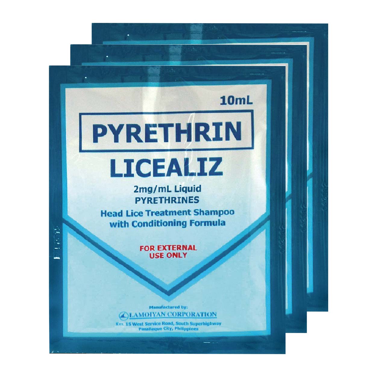 LiceAliz Head Lice Treatment Shampoo 3x10ml