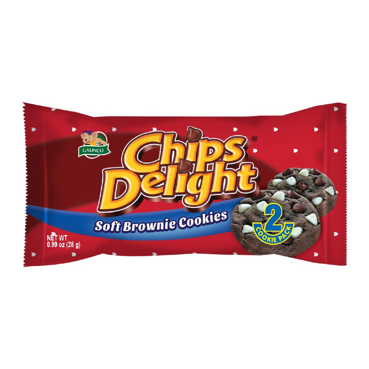 Chips Delight Soft Brownie Cookies 28g