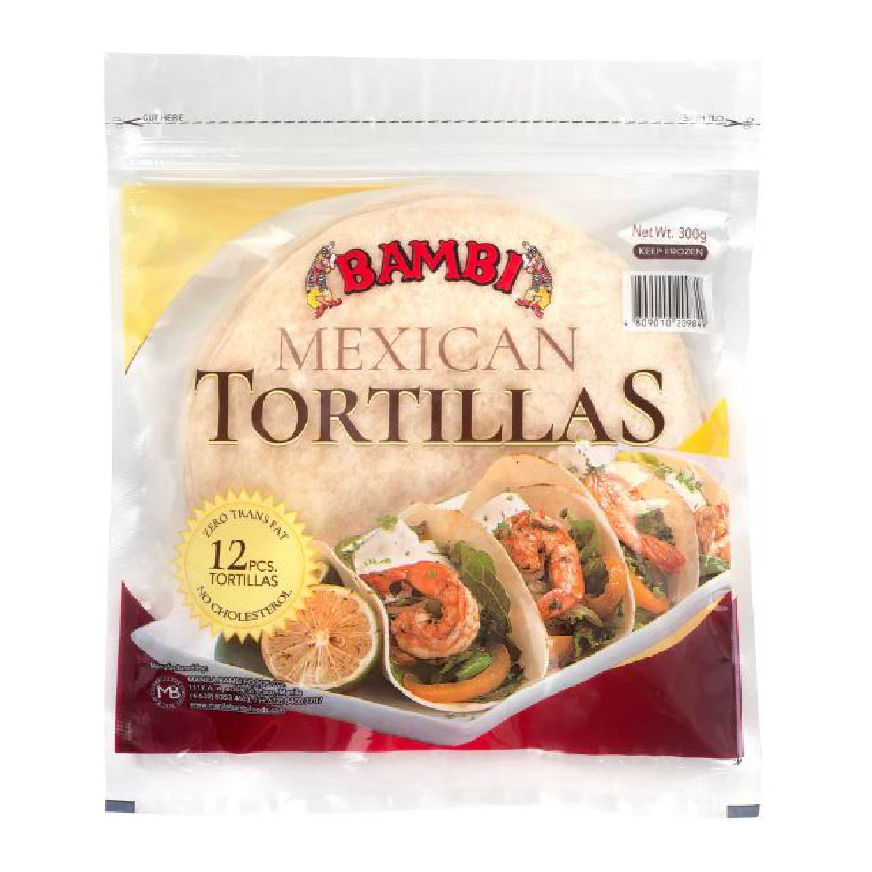 Bambi Mexican Tortillas 12's 300g
