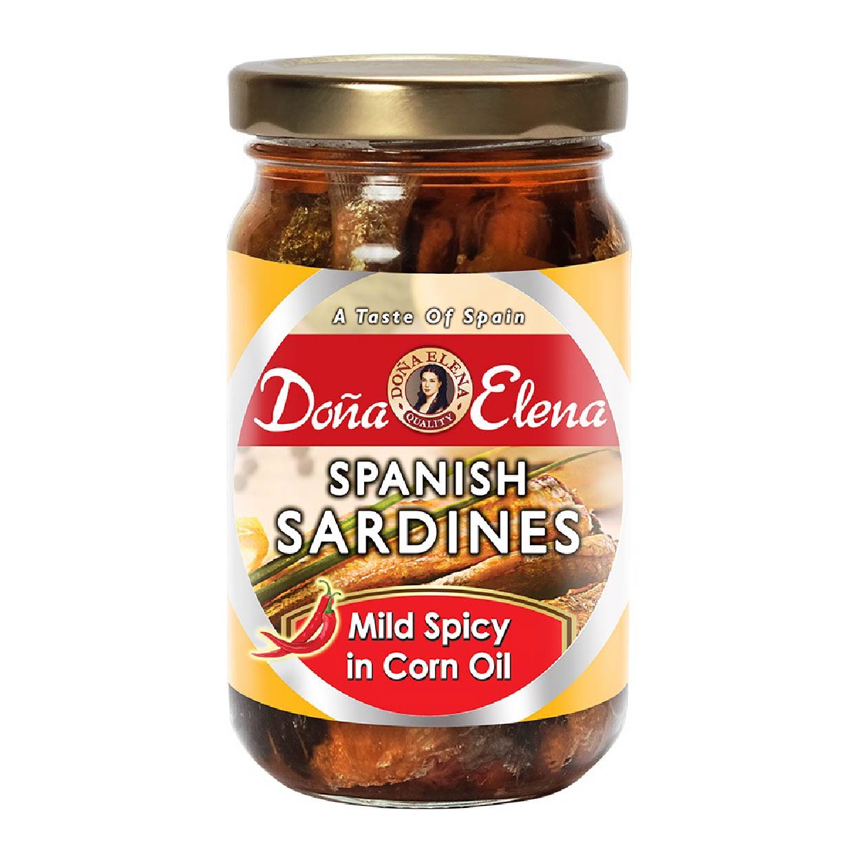 Dona Elena Spanish Sardines Mild Spicy in Corn Oil 228g