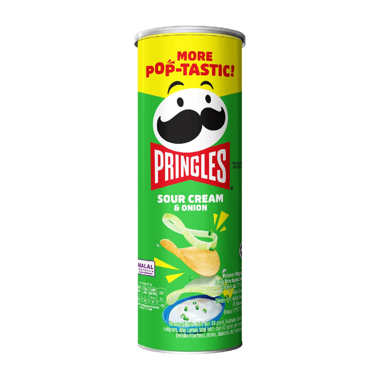Pringles Potato Crisps Sour Cream & Onion 102g