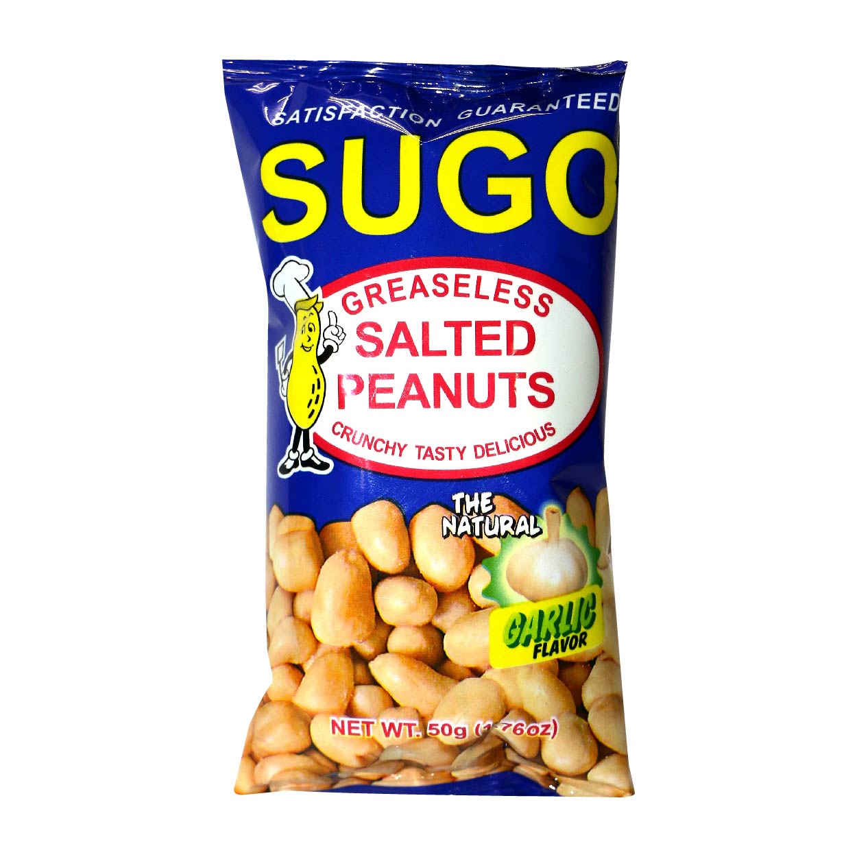 Sugo Greaseless Salted Peanuts Garlic 50g
