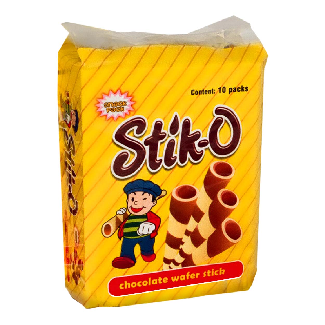 Stik-O Chocolate Wafer Stick Snack Pack 10s