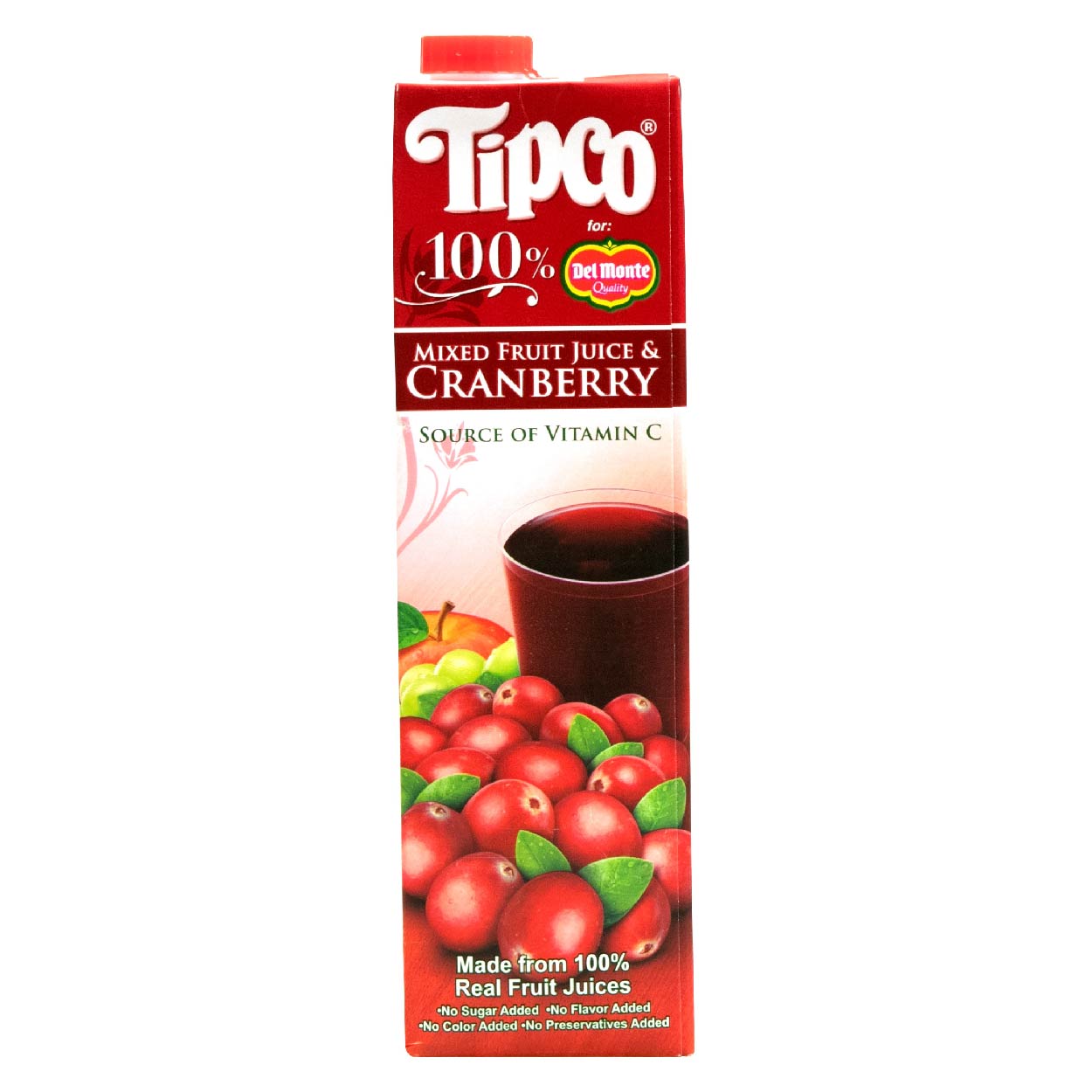 Tipco 100% Mixed Fruit Juice & Cranberry 1L