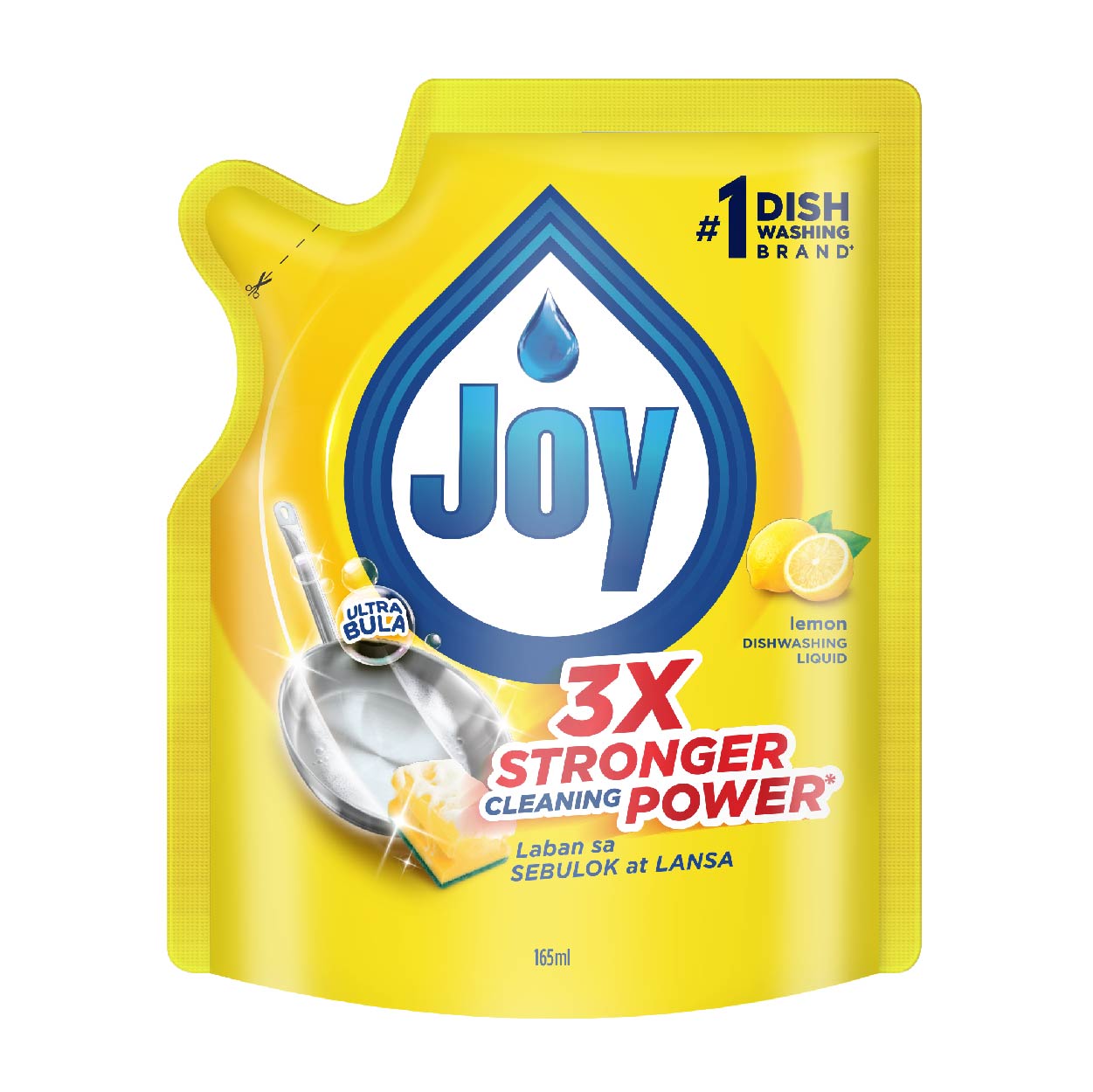 Joy Dishwashing Liquid Lemon Refill 165ml