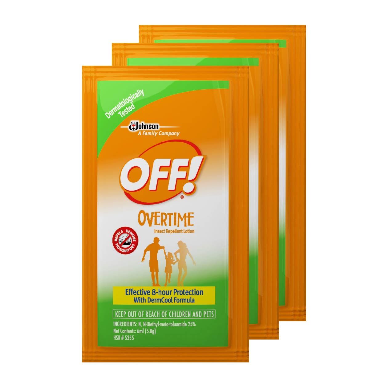 Off Lotion Overtime 3x6ml