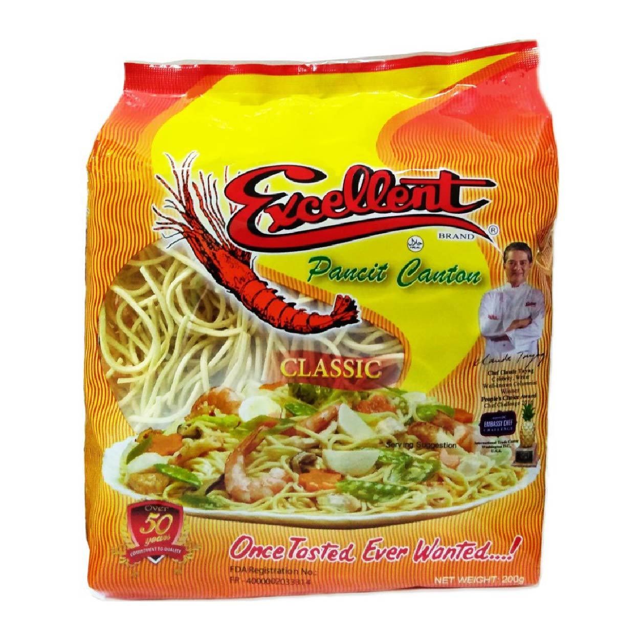 Excellent Pancit Canton Classic 200g