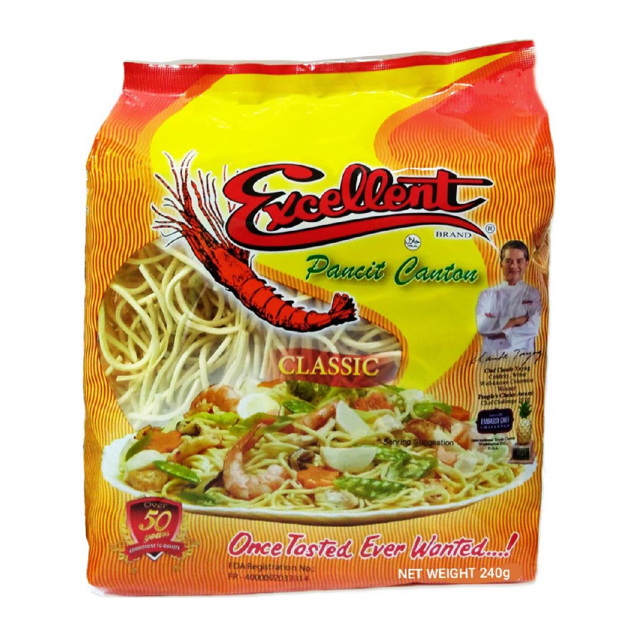Excellent Pancit Canton Classic 240g
