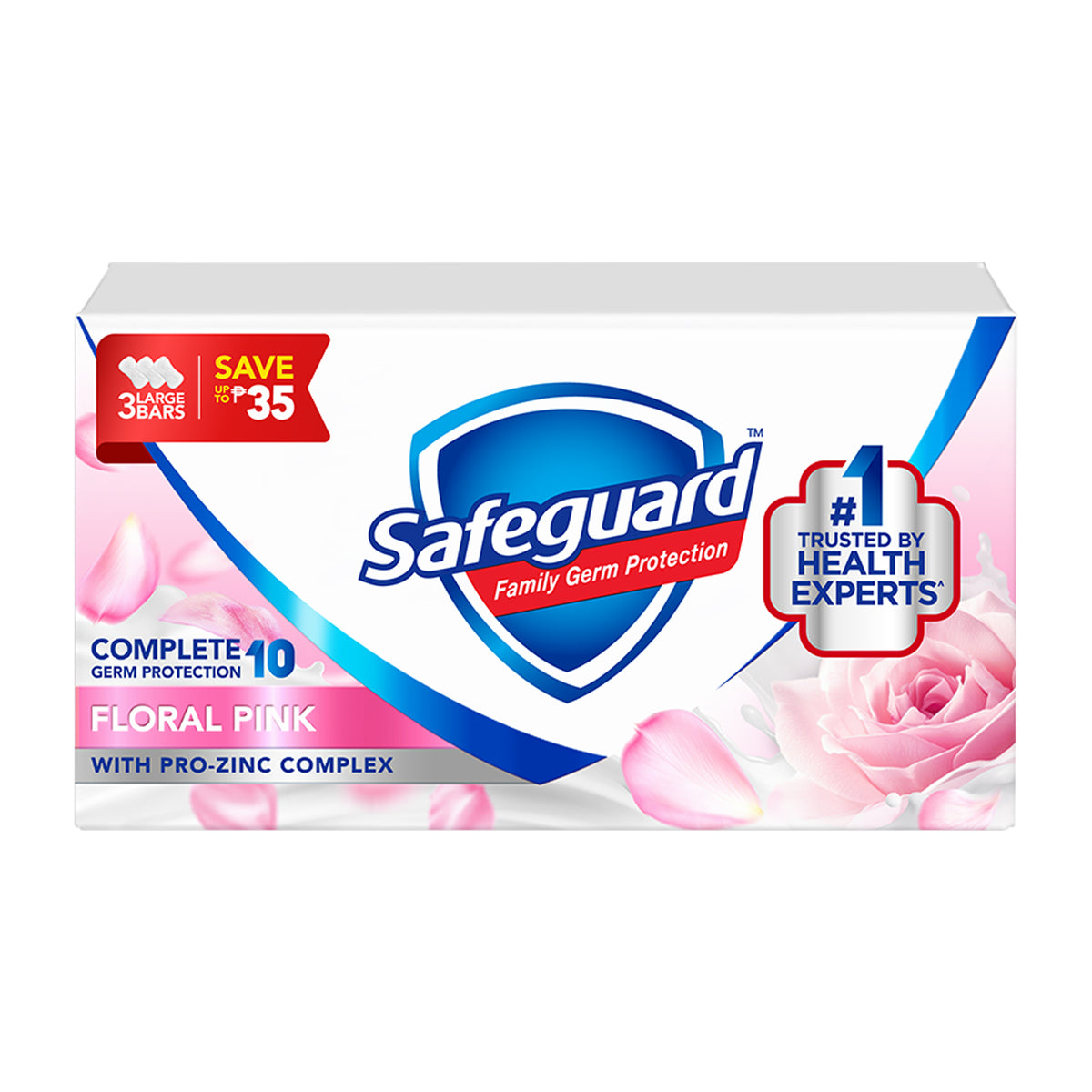 Safeguard Soap Floral Pink 3x115g SAVE