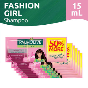 Palmolive Naturals Shampoo Fashion Girl Baby Pink 6x15ml