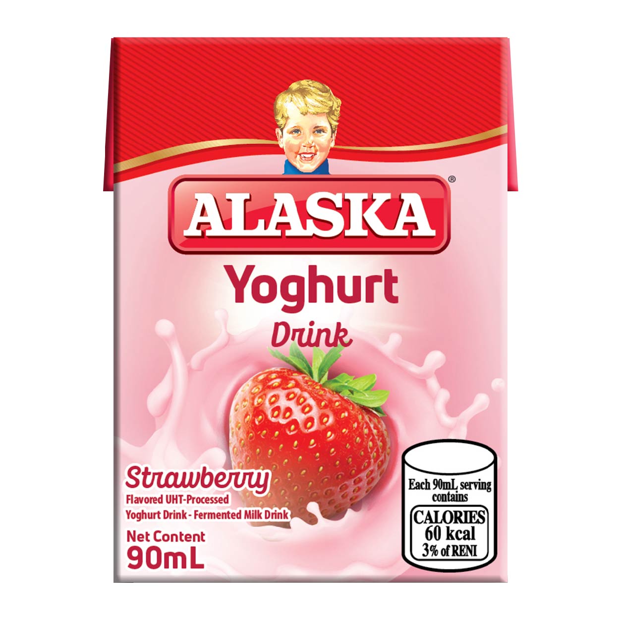 Alaska Yoghurt Drink Strawberry 90ml