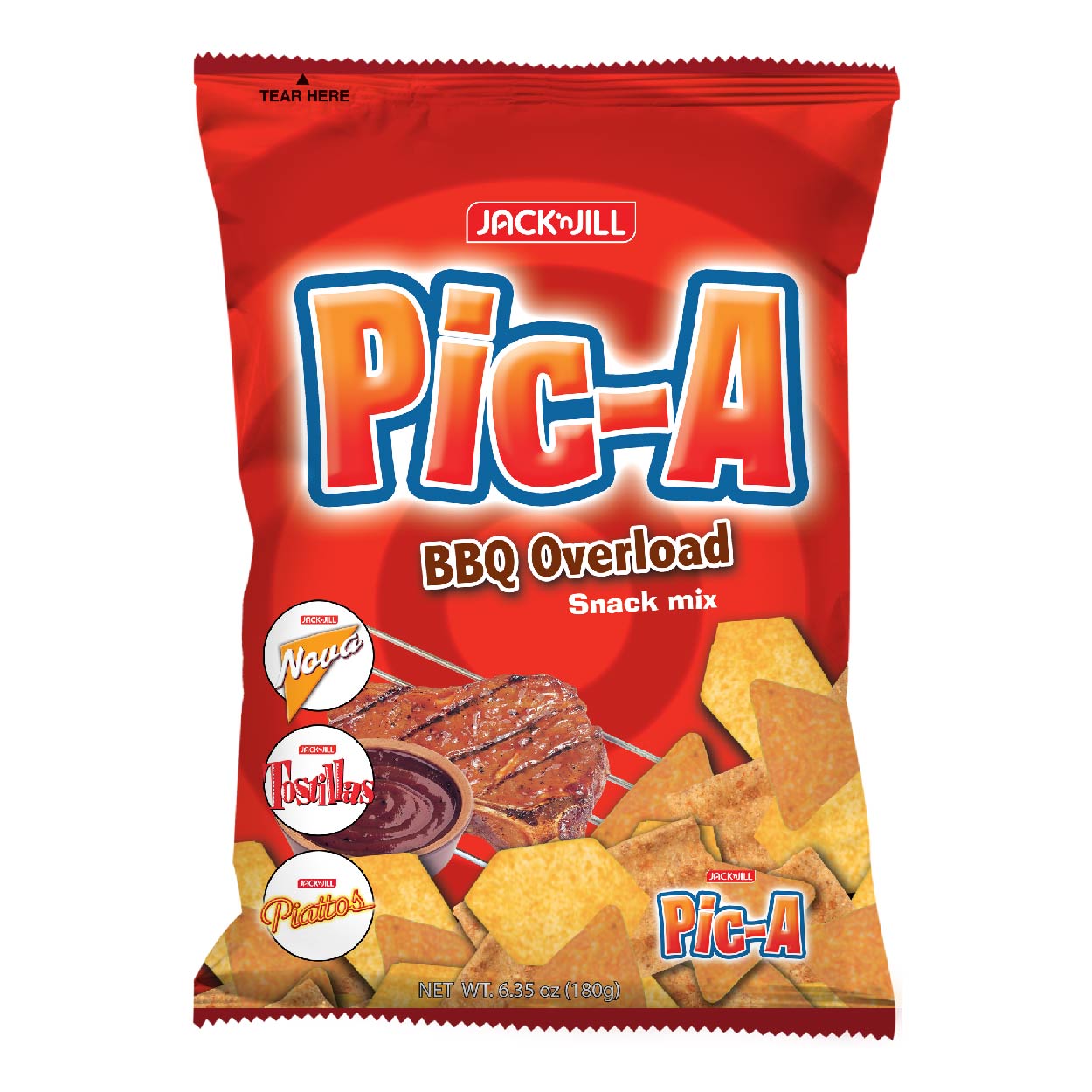 Jack n Jill Pic-A Barbeque Overload Snack Mix 180g