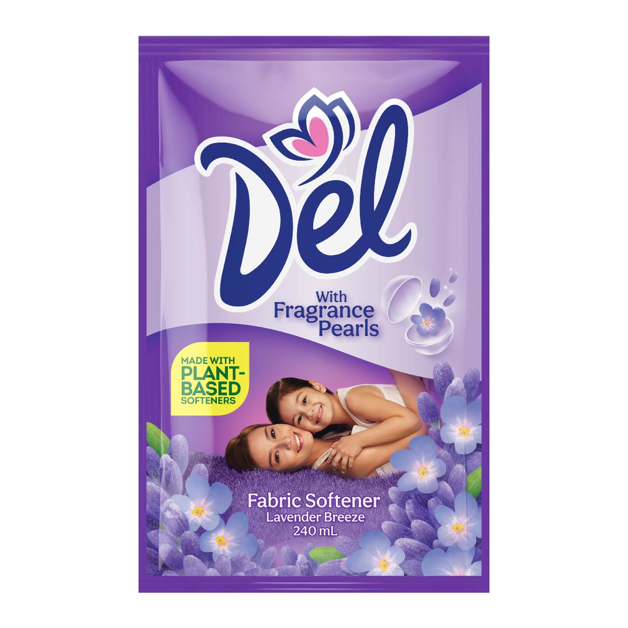 Del Fabric Softener Lavender Breeze Purple 240ml
