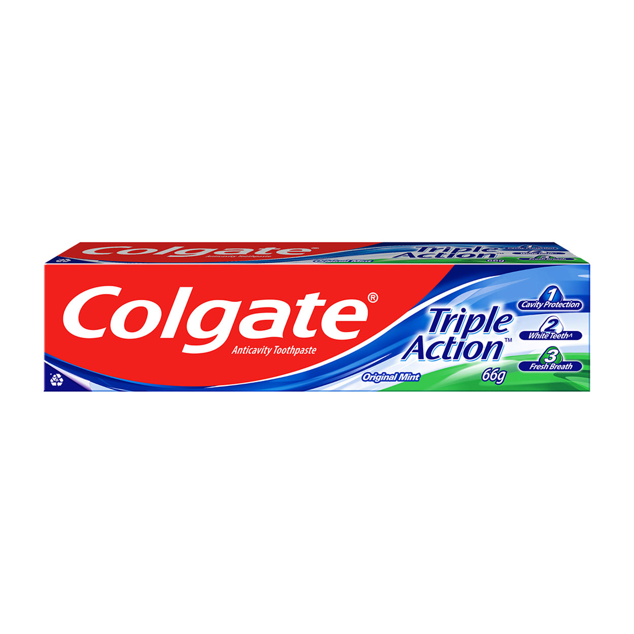 Colgate Toothpaste Triple Action Original Mint 66g
