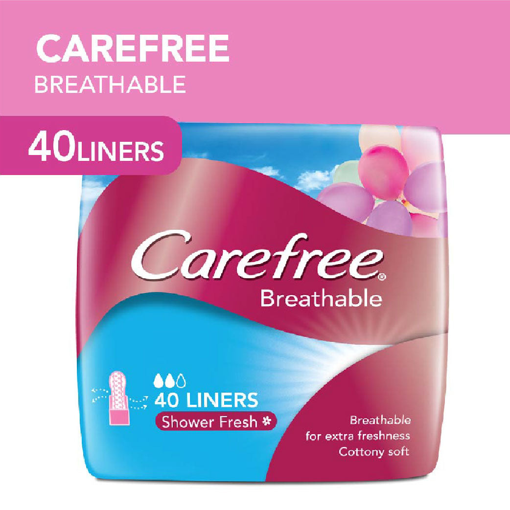 Carefree Breathable Pantyliner Scented 40s