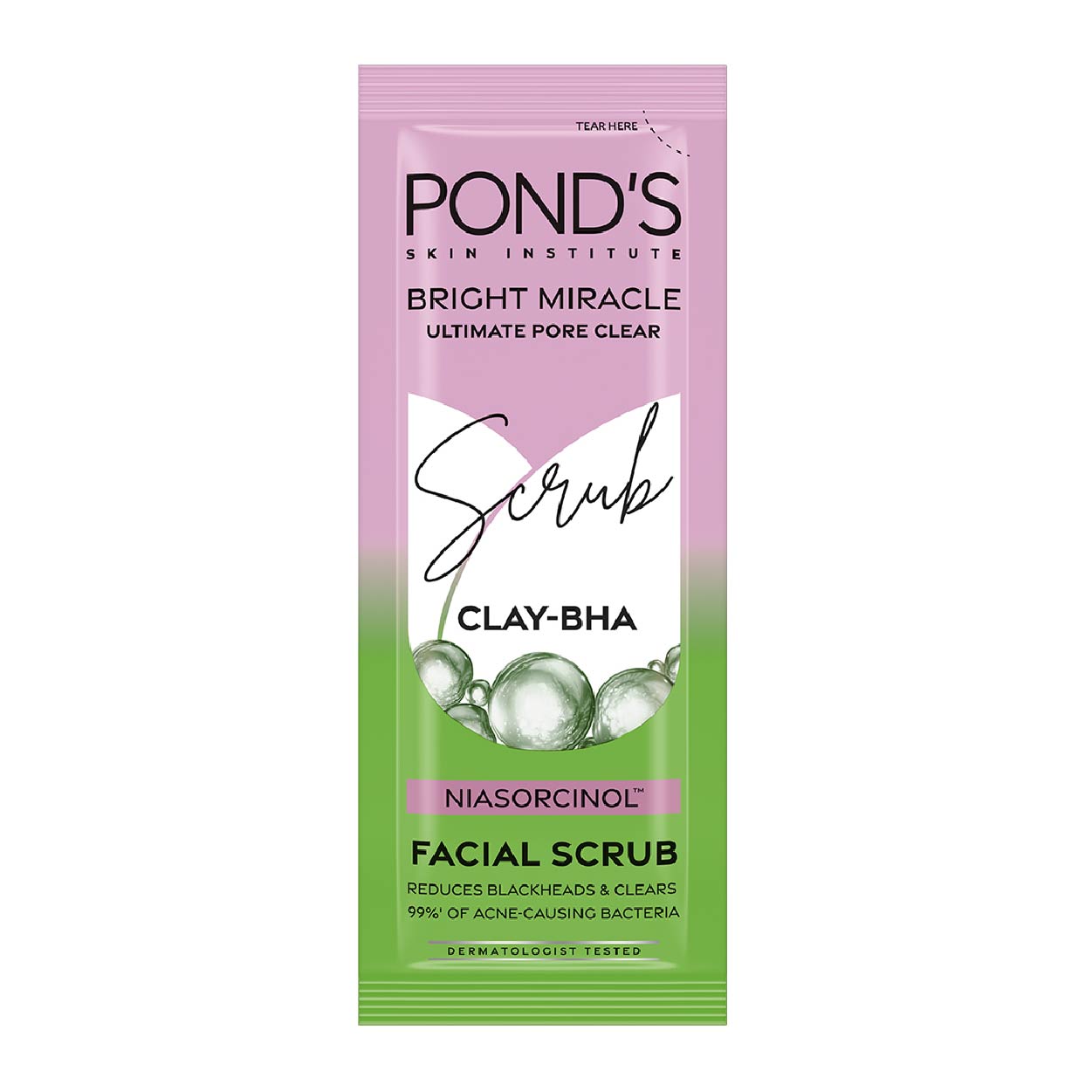 Pond's Bright Miracle Facial Scrub Clay-Bha 10g